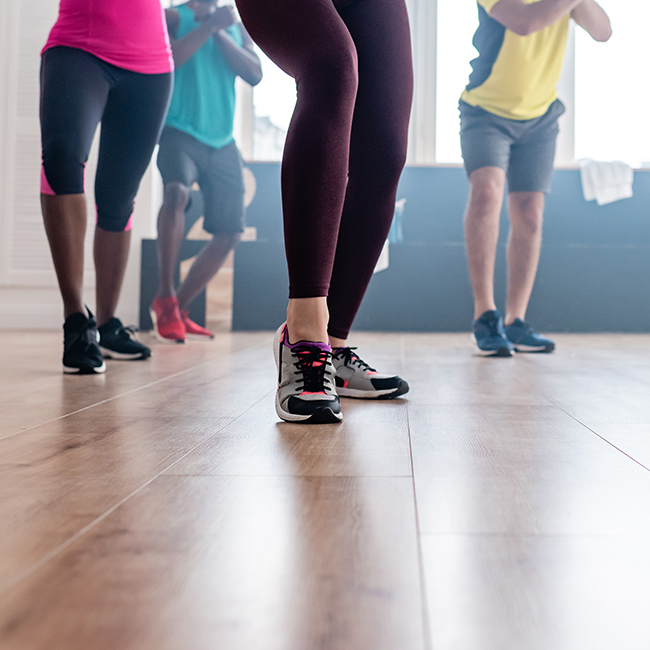 People doing zumba